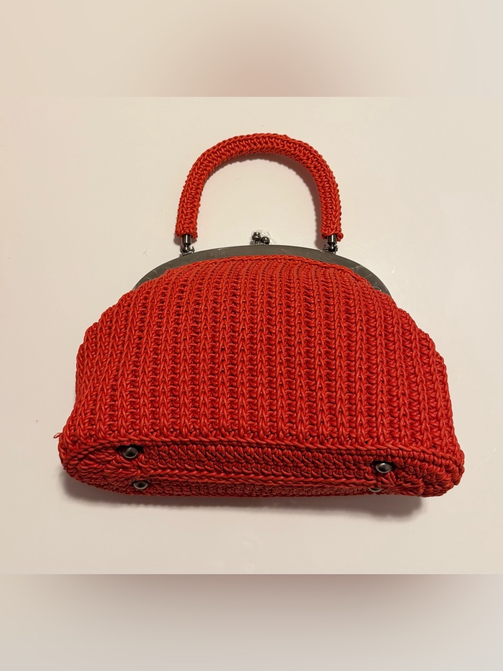 Patricia Nash Crochet Red Handbag